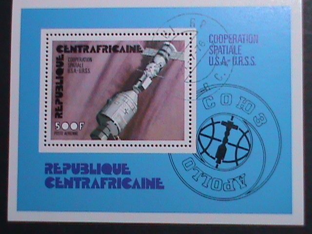 ​CENTRAL AFRICA-1976 CO- OPERATION USA & USSR CTO S/S-WITH FIRST DAY CANCEL