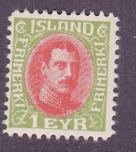 Iceland # 176, King Christian X, Mint Hinged