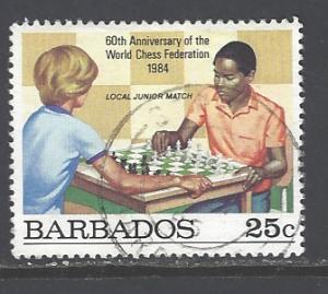 Barbados Sc # 632 used (DT)