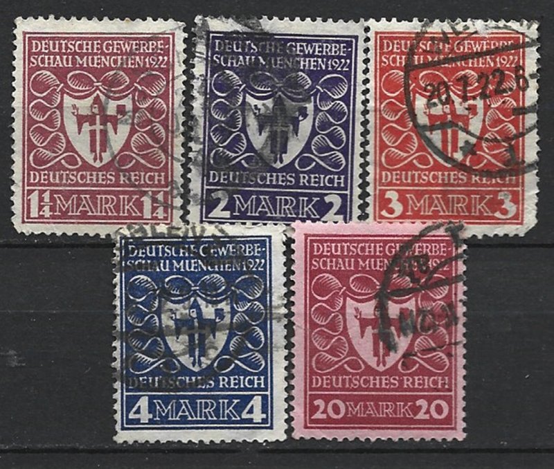 COLLECTION LOT 8274 GERMANY 5 STAMPS 1922 CV+$20