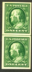 U.S. #383 MINT LINE PAIR OG NH