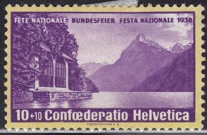 Switzerland B90 Tell Chapel, Lake 1938