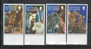 CAYMAN ISLANDS 1997 ANIMALS of NATIVITY #710 - 713 MNH