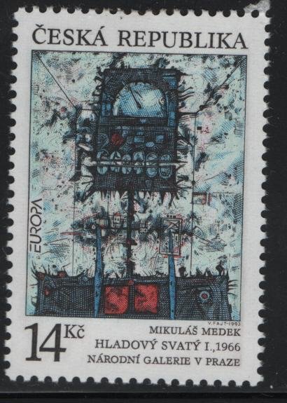 CZECHOSLOVAKIA  2881, HINGED, 1993 Holy hunger