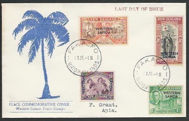 TOKELAU IS 1948 cover - last day of Samoa PO - used from FAKAOFO...........11456