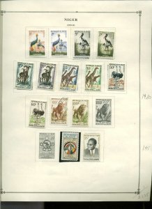 Collection, NIGER Scott Album Pages, 1942/1983, Cat $135 Mint &Used