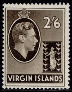 BRITISH VIRGIN ISLANDS GVI SG118, 2s 6d sepia, M MINT. Cat £70. CHALKY