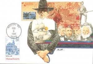 #2341 Massachusetts Statehood Maxi FDC