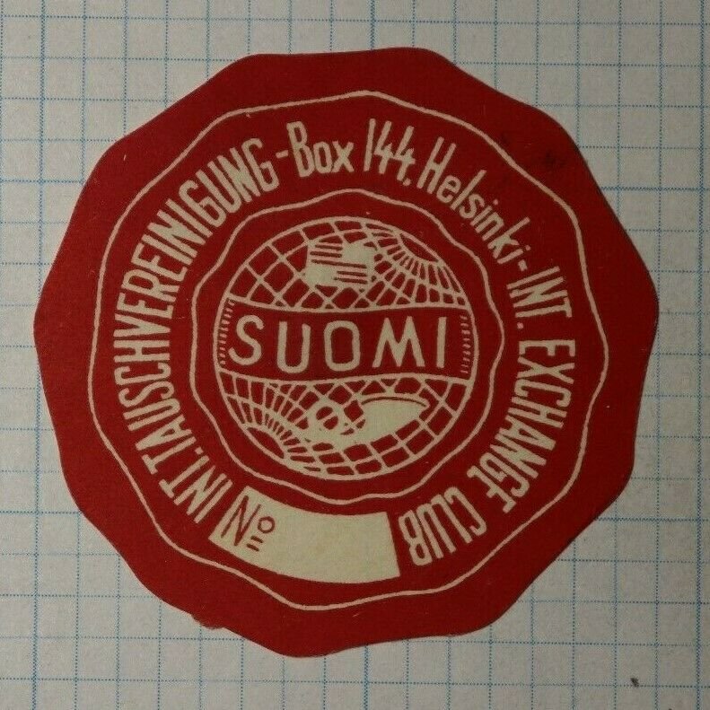 Finland Exchange Club SUOMI WW Clubs & Societies Poster Stamp