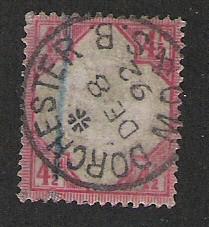 Great Britain Scott # 117 VF Used SON Cancel 2018 CV $67.50