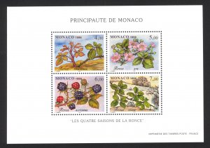 Monaco Sc# 2010 MNH Souvenir Sheet 1996 Thorn (Ronce) Tree