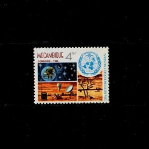 Mozambique 1985 - Meteorology Globe stars - Single Stamp - Scott #946 - MNH