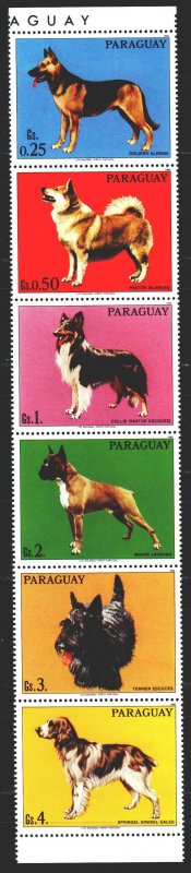 Paraguay. 1986. 4012-17 from the series. Dogs. MNH.