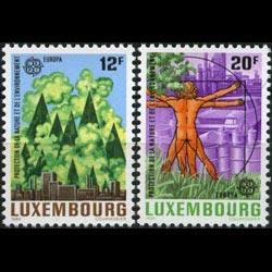 LUXEMBOURG 1986 - Scott# 751-2 Europa-Pollution Set of 2 NH