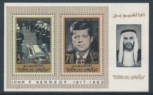 Umm Al Qiwain #33a NH Pres. John F. Kennedy SS