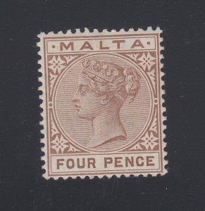 J44143 JL Stamps 1885 malta mlh #12 queen