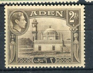 ADEN; 1938 early GVI issue Mint hinged 2a. value