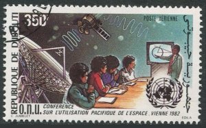 Djibouti C165, CTO. Mi 348. UN Conference on Peaceful Uses of Outer Space, 1982.