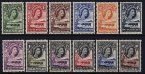 Bechuanaland Protectorate 154 to 165 complete set - mh/mlh Elizabeth II