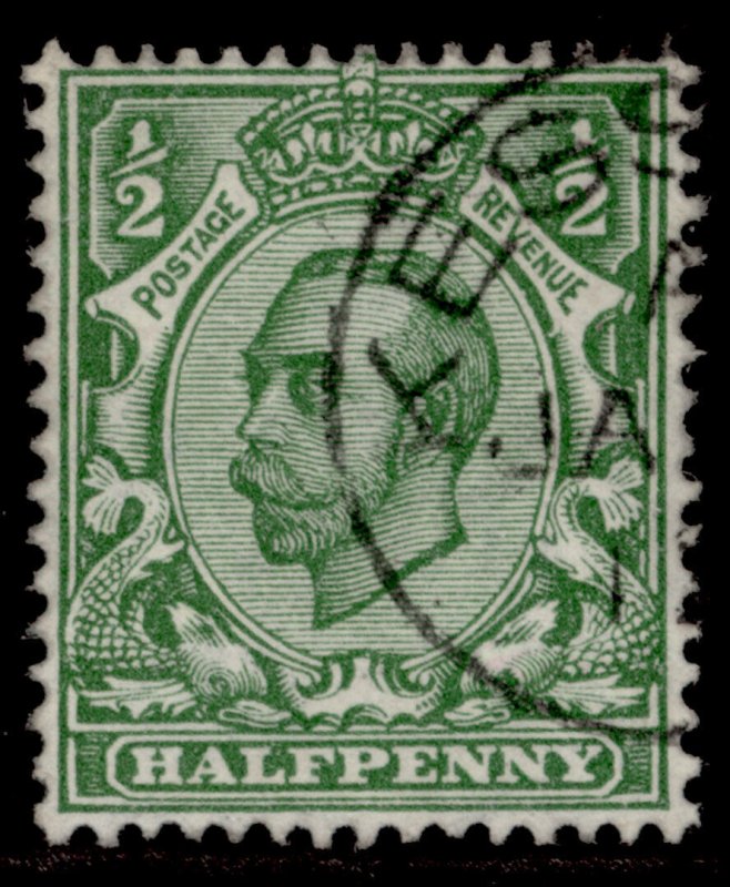 GB GV SG346 SPEC N6(1), ½d green WMK RC (MULT), VERY FINE USED. CDS