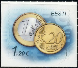 Estonia #770 Euro Coins 1.20€ Postage Stamp 2014 Europe Eesti MNH