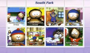 SOUTH PARK SITCOM Sheet Perforated  Mint (NH)