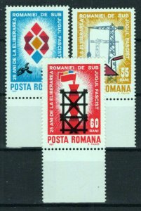 Romania 2115-2117 MNH Flags Construction Work Broken Chain ZAYIX 0624S0389