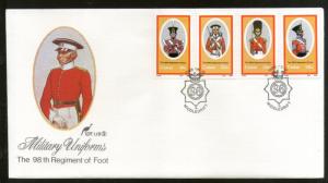 Ciskei 1983 Military Uniforms Foot Regiment Costume Sc 90-93 FDC # 6433