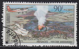 Dijabouti 492 Aircraft over Volcano 1979