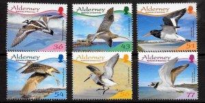 Alderney 2009 - Birds - MNH set # 344-349