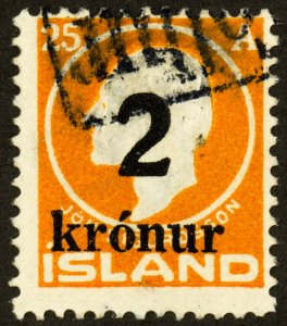 Iceland Stamps # 149 Used F Scott Value $140.00