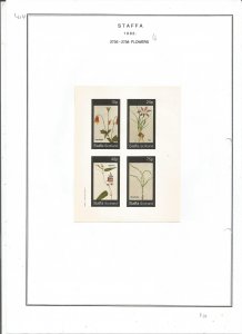 STAFFA - 1982 - Flowers - Sheets - Mint Light Hinged - Private Issue