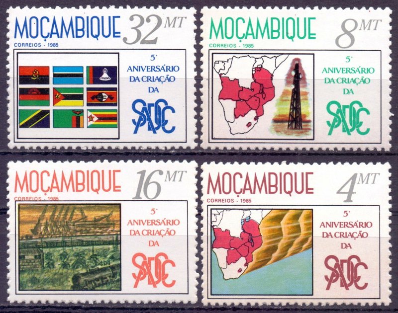 Mozambique. 1985. 1016-19. The Conference for Coordination of. MNH.