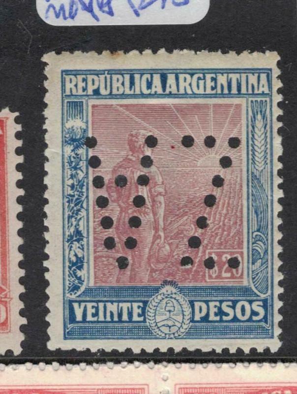 Argentina SC 204 Perfin ZA MNH (7dvs)