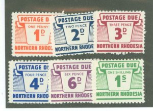 Northern Rhodesia #J5-10 Mint (NH) Single (Complete Set)