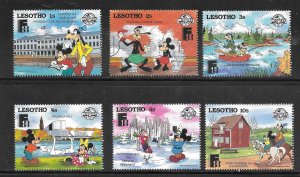 Lesotho #640-46 MNH Singles (Disney)