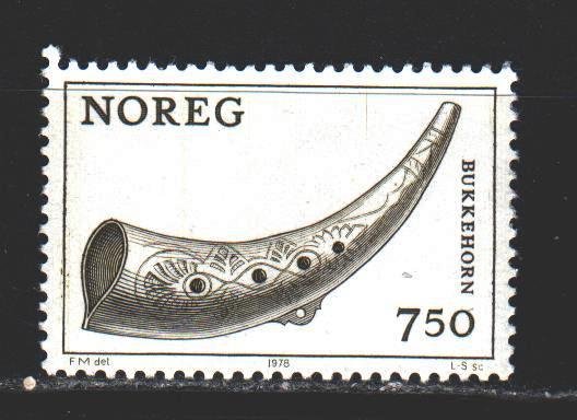 Norway. 1978. 786 from the series. Musical instruments. MNH.