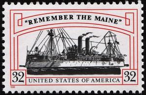 SC#3192 32¢ Remember the Maine Single (1998) MNH