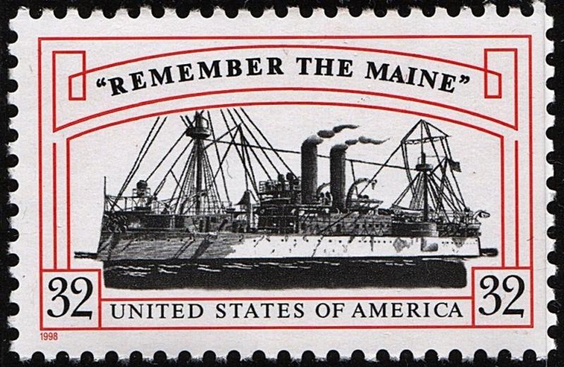 SC#3192 32¢ Remember the Maine Single (1998) MNH