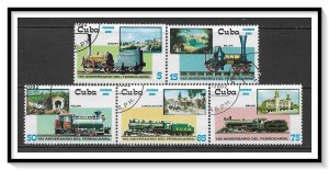 Caribbean #4262-4266 Railroads Trains Set CTO