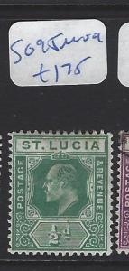 ST LUCIA   (PP2806B)  KE  1/2D    SG 95  MOG 