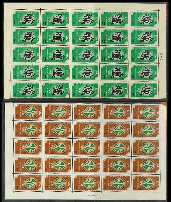 MEXICO (189) Partial Sheets 4350+ Stamps All Mint Never Hinged Huge selection!