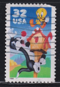 United States 3204a Sylvester & Tweety Bird 1998