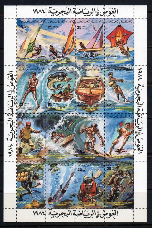 Libya Scott 1164! MNH! Water Sports Diving Boating Fishing!