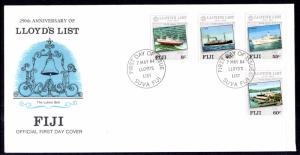 Fiji 509-512 Lloyd's List U/A FDC