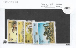 Lesotho: Sc #228-232, MNH (50103)