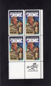 2102 Crime, MNH LR-ZIP blk/4