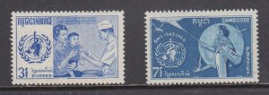 Cambodia    #191-92     mlh      cat $1.50