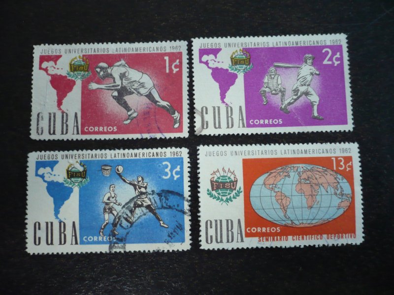 Stamps - Cuba - Scott# 753-756 - Used Set of 4 Stamps