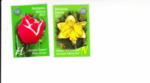 2017 Belarus Central Botanical Garden (2) (Scott 1045-46) MNH